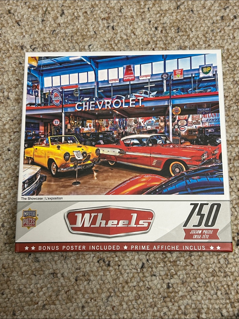 Chevrolet Wheels 'The Showcase' 750-Piece Jigsaw Puzzle New & Sealed